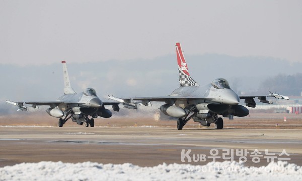 ▲ 이동하는 F-16 전투기. /뉴시스