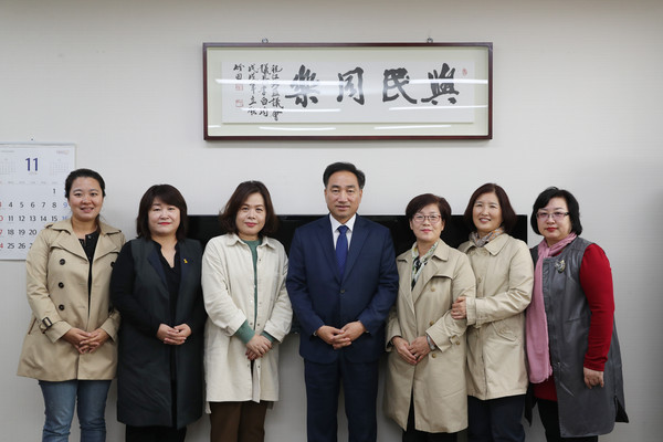 ▲ 강북구의회 이백균 의장, 지역아동센터협의회 간담회 개최
