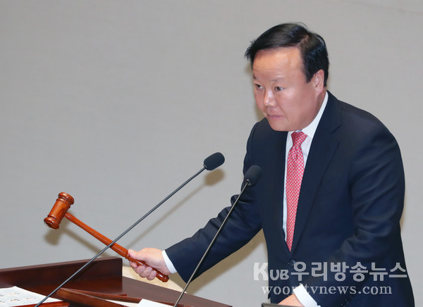 ▲ 회의 개회하는 김재원 예결위원장.