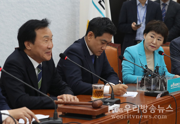 ▲ 바른미래당 제98차 최고위원회의에서 발언하는 권은희 최고위원(오른쪽).