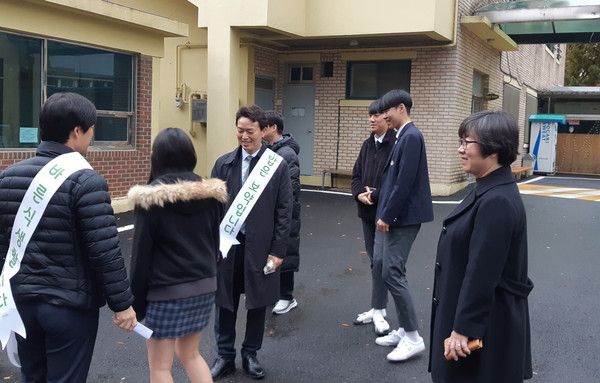 ▲ 아침밥 먹기 캠페인 현장