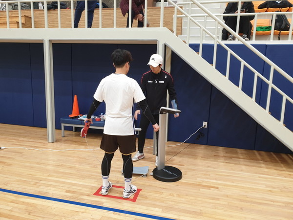 ▲ 하반기 공무직근로자 공개채용을 위한 체력시험 현장