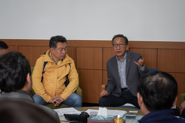 ▲ 농산물 출하 협력 논의 모습