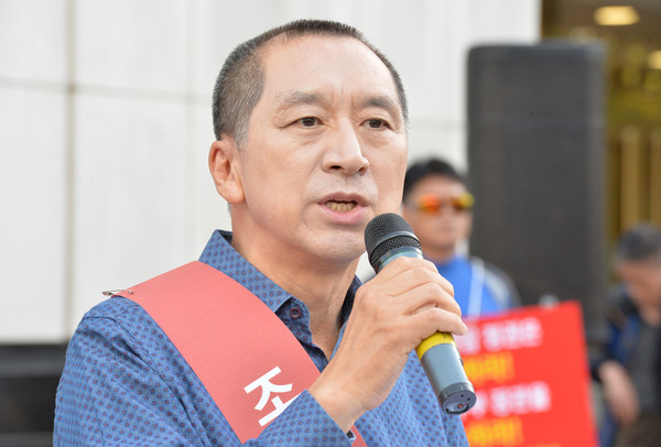 ▲ 입장 밝히는 김기현 전 울산시장.