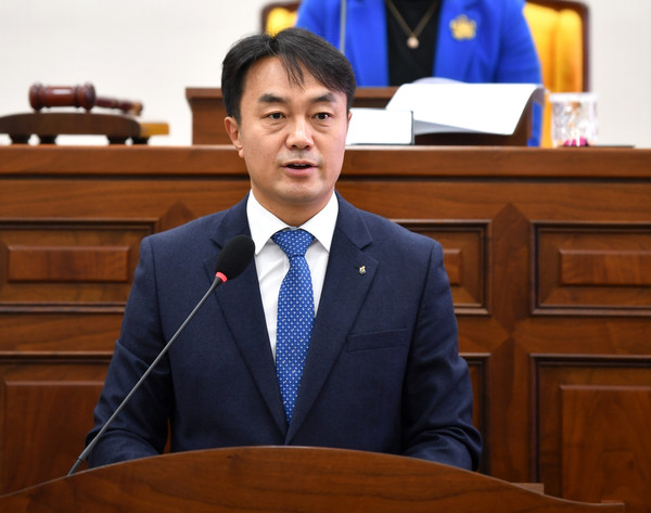 ▲ 시정연설하는 김상호 하남시장.