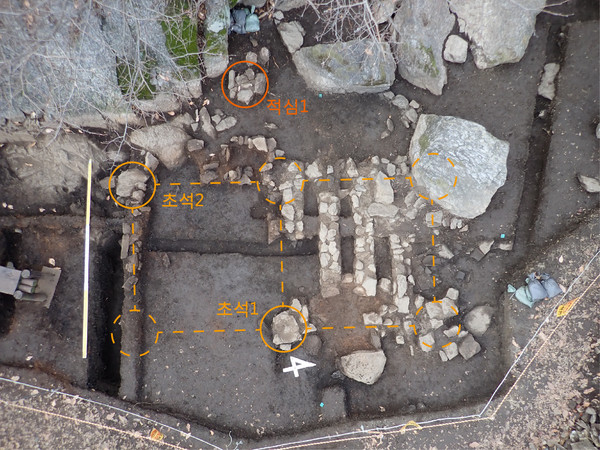 ▲ 건물지 전체조사 중전경.