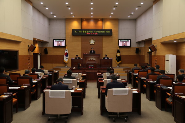 ▲ 2019년도 회기를 마무리하는 옹진군의회.
