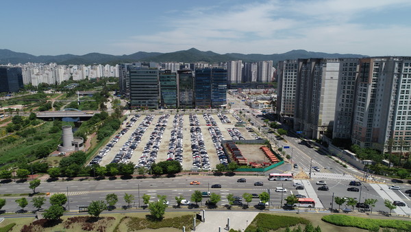 ▲ 성남시 분당구 삼평동 641번지 2만5719㎡ 규모 시유지.