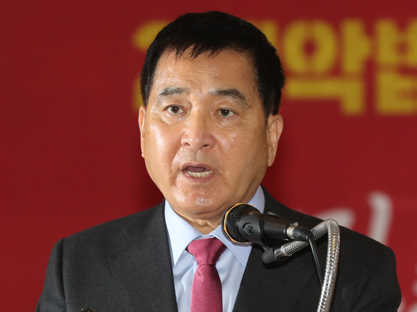 ▲ 발언하는 심재철 원내대표.