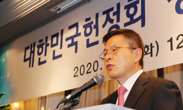 ▲ 발언하는 황교안 대표.