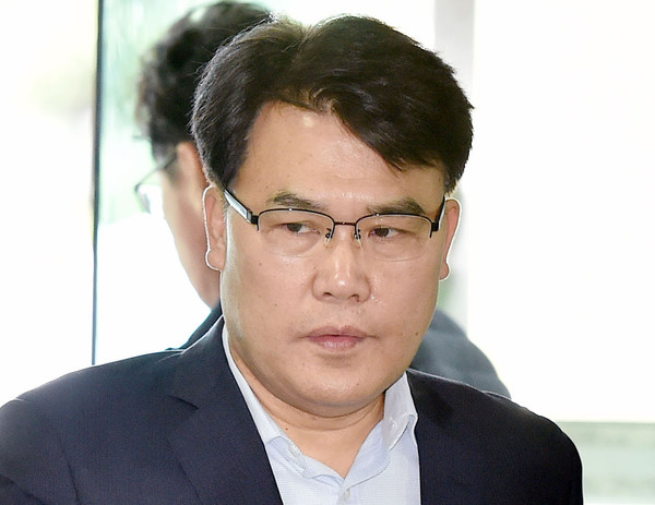 ▲ 대구지방법원 찾은 이재만 자유한국당 당협위원장.