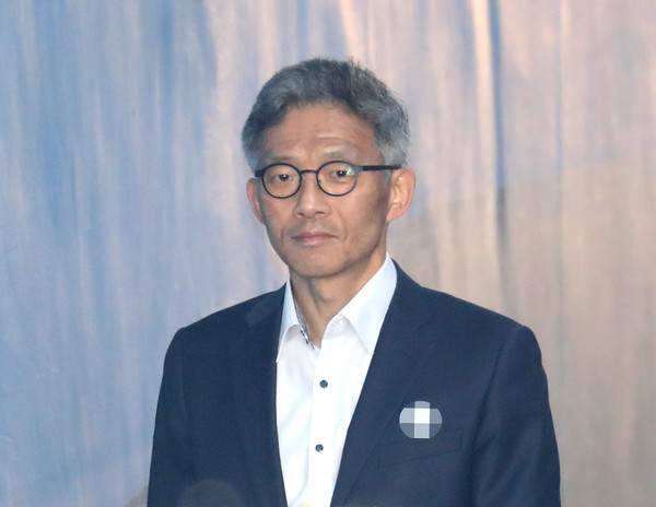 ▲ 항소심 출석하는 안태근 전 검사장.