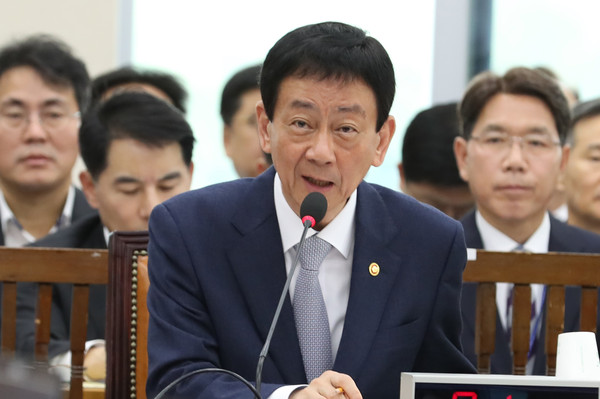 ▲ 의원들 질의에 답하는 진영 행정안전부 장관.
