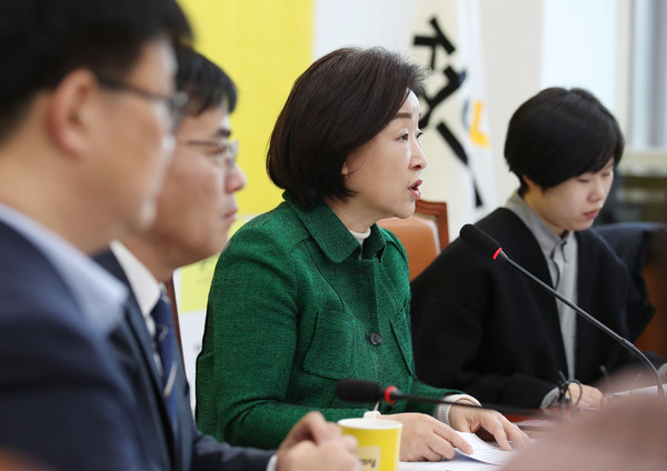 ▲ 발언하는 심상정 대표.