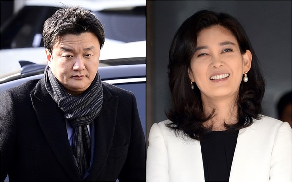 ▲ 이부진 호텔신라 사장(오른쪽)과 임우재 전 삼성전기 고문.