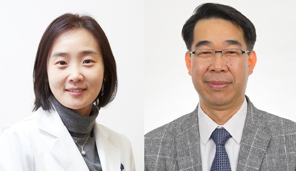 ▲ 분당 차병원 이소영 교수(오른쪽)와 차 의과학대학교 백광현 교수.