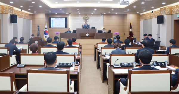 ▲ 제211회 임시회 제1차 본회의.