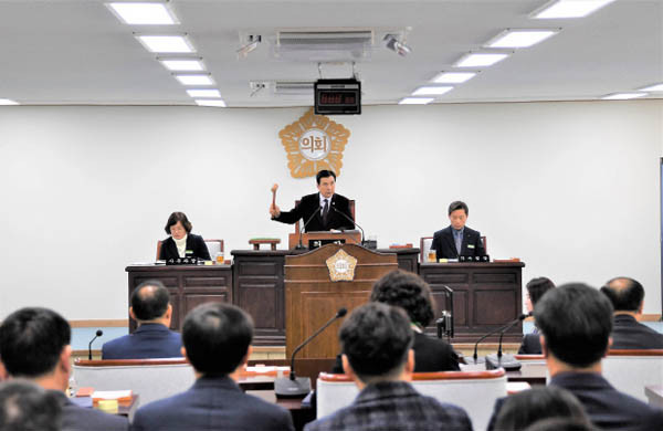▲ 함평군의회, 올해 첫 임시회 개최.