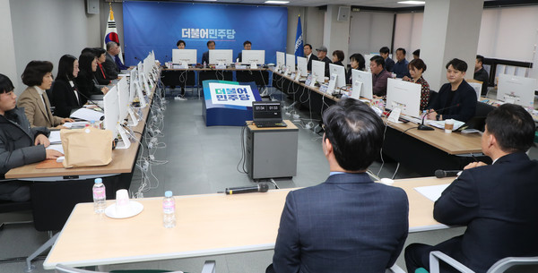 ▲ 제21대 지역구 국회의원 후보자 면접현장.