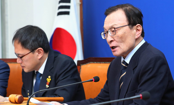 ▲ 최고위원회의에서 발언하는 이해찬 대표.