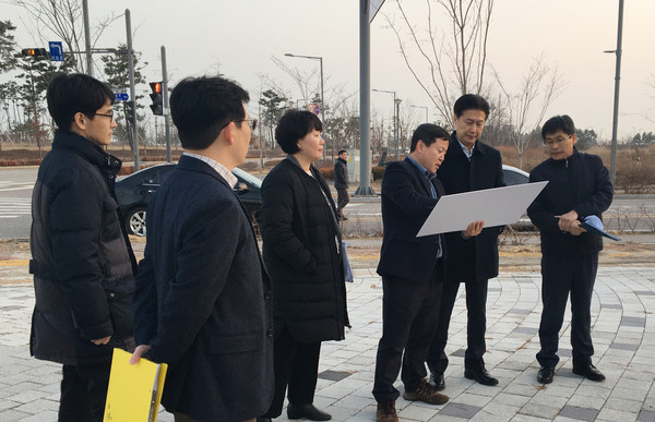 ▲ 현장 점검하는 구용모 중구 부구청장.