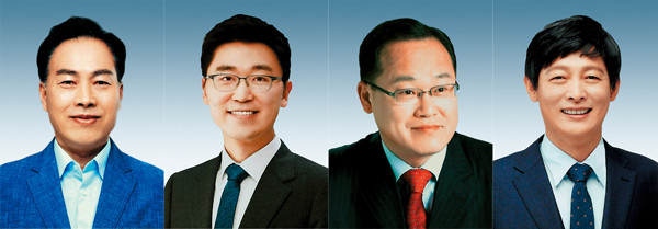 ▲ 왼쪽 순으로 박덕동 의원, 최세명 의원, 성준모 의원, 박세원 의원.