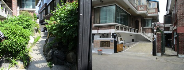 ▲ 그린파킹사업 공사시행 전후 사진.