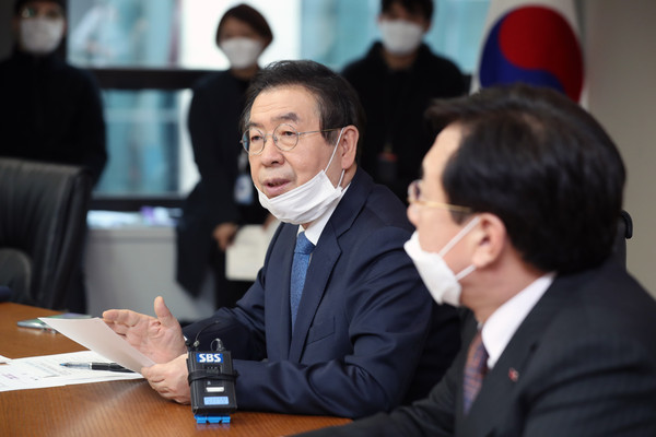 ▲ 발언하는 박원순 서울시장.