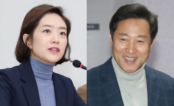 ▲ 광진을 후보 고민정-오세훈.