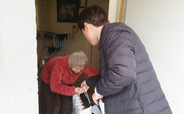 ▲ 취약계층 안부확인 현장.