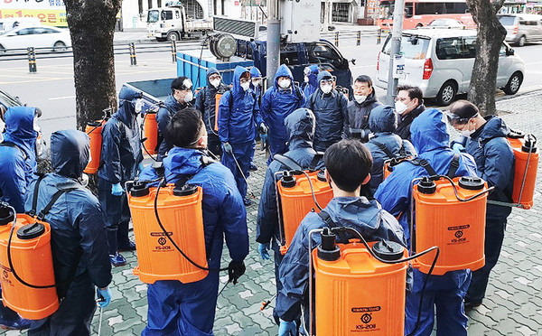 ▲ 미추홀구 방역활동 사진.