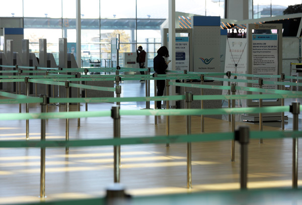 ▲ 텅 빈 인천공항.