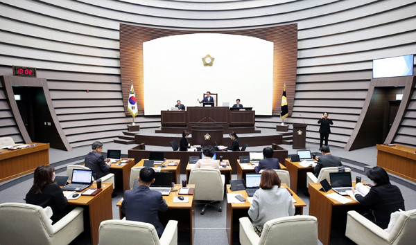 ▲ 제274회 광주시의회 임시회.