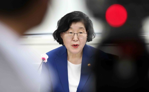 ▲ 발언하는 이정옥 여성가족부 장관.