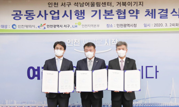 ▲ 경인고속도로 주변지역 개발 업무협약식.