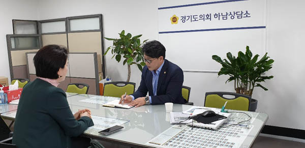 ▲ 하남시 관내 학교 클라이밍 안전점검 및 프로그램구축 면담.