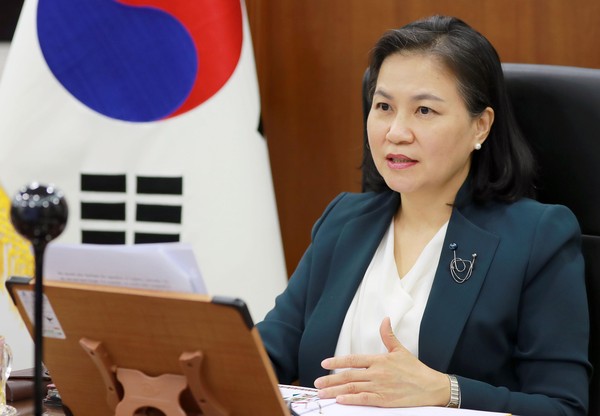 ▲ 발언하는 유명희 통상교섭본부장.