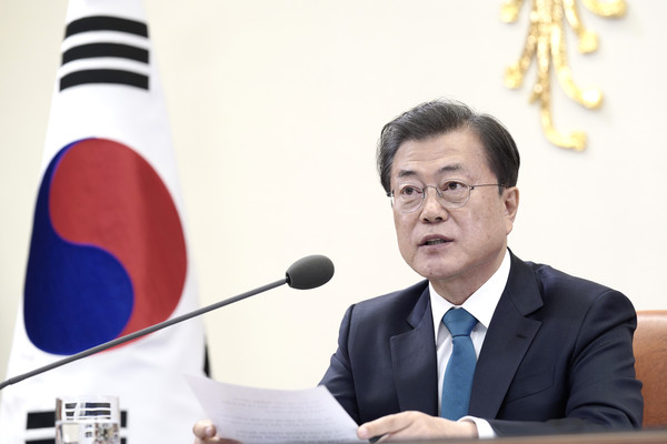 ▲ 발언하는 문재인 대통령. /뉴시스