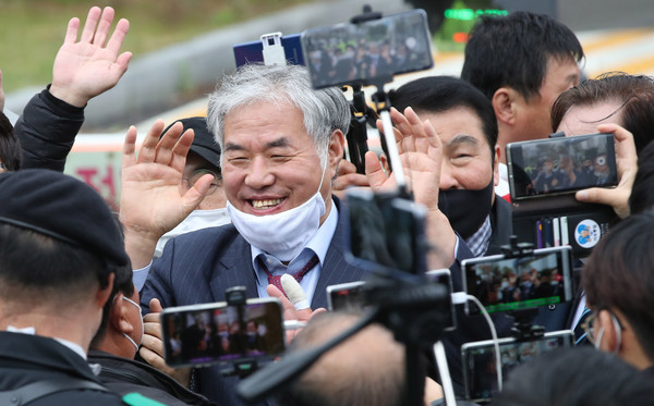 ▲ 미소짓는 전광훈 목사.