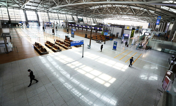 ▲ 한산한 인천공항.