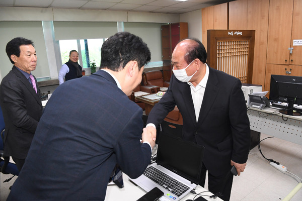 ▲ 결산검사장 방문.