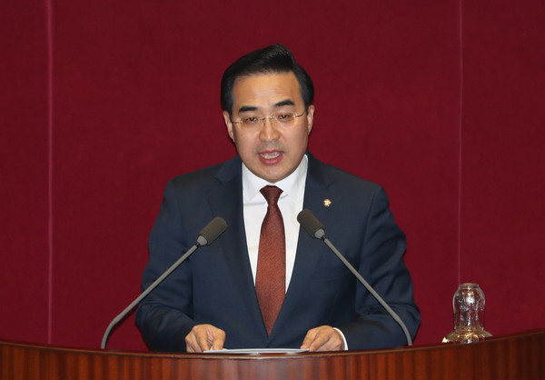 ▲ 발언하는 박홍근 의원.
