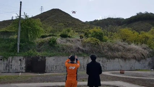 ▲ 드론감사단 활동 현장.
