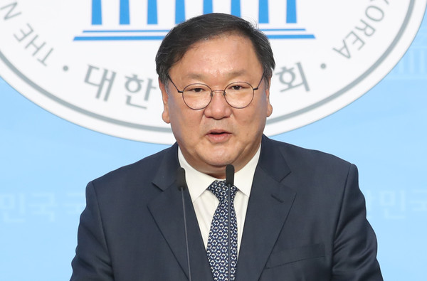 ▲ 원내대표 출마선언하는 김태년 의원.