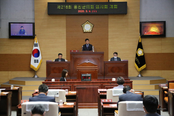 ▲ 옹진군의회, 제218회 임시회 개회.