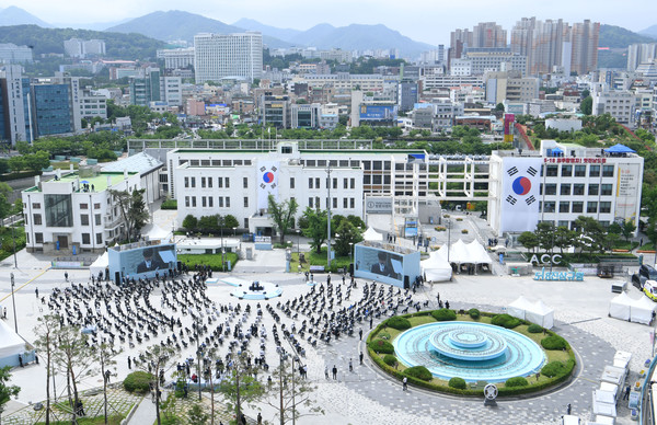 ▲ '제40주년 5·18 민주화운동 기념식'.