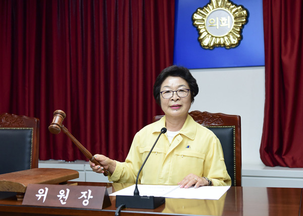 ▲ 예산결산특별위원장으로 이순영 의원 선임.