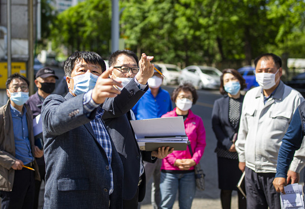 ▲ 공약사업 현장 점검하는 박형우 계양구청장.