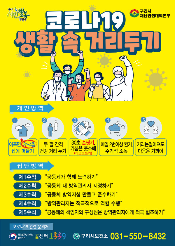 ▲ 생활 속 거리두기 포스터.