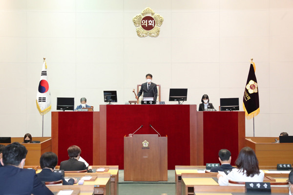 ▲ 제254회 제1차 정례회 개회식 및 제1차 본회의.